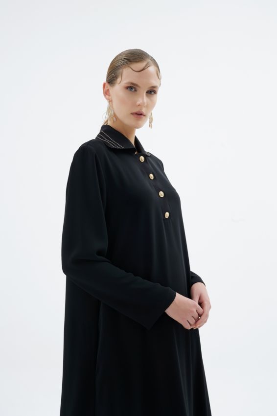 GLISSIA ELBİSE SİYAH