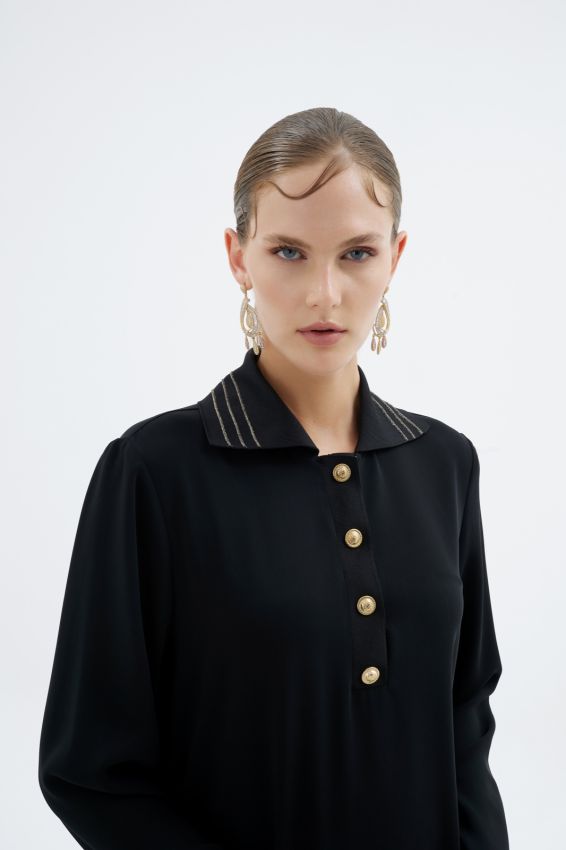 GLISSIA ELBİSE SİYAH