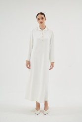 GLISSIA ELBİSE EKRU - Thumbnail