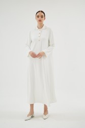 GLISSIA ELBİSE EKRU - Thumbnail