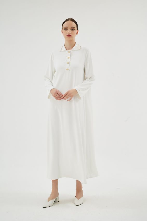 GLISSIA ELBİSE EKRU