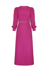 GWEN DRESS FUŞYA - Thumbnail