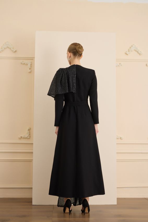 HAZEL ELBİSE SİYAH