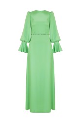 HELENA ELBİSE FISTIK YEŞİLİ - Thumbnail