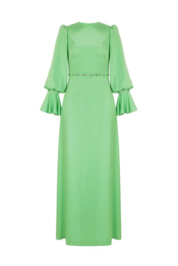 Senna - HELENA ELBİSE FISTIK YEŞİLİ