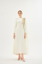 HELIA ELBİSE EKRU - Thumbnail