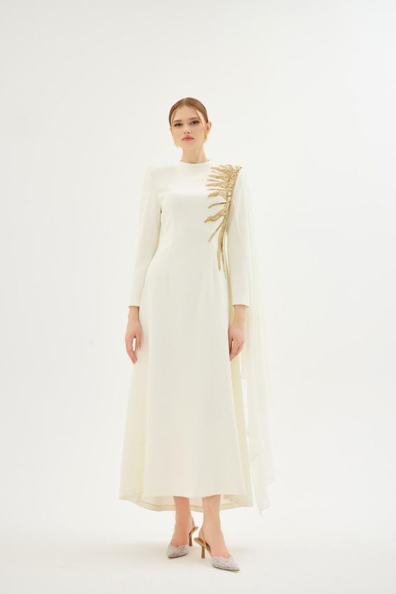  - HELIA ELBİSE EKRU