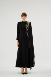 HELIA SİYAH ELBİSE - Thumbnail