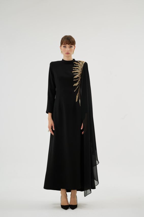  - HELIA SİYAH ELBİSE