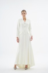 HEMERA EKRU ELBİSE - Thumbnail