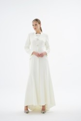 HEMERA EKRU ELBİSE - Thumbnail