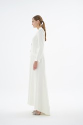 HEMERA EKRU ELBİSE - Thumbnail