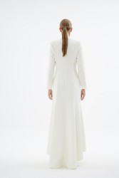HEMERA EKRU ELBİSE - Thumbnail