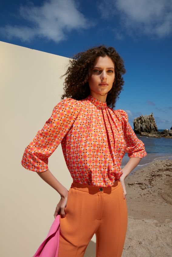 Senna - HALPERİN ORANGE BLUZ