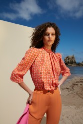 HALPERİN ORANGE BLUZ - Thumbnail