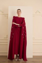 INFINITY ELBİSE BORDO - Thumbnail