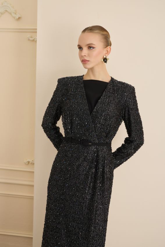 IRENE ELBİSE SİYAH