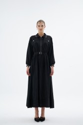 IVORY SİYAH ELBİSE - Thumbnail