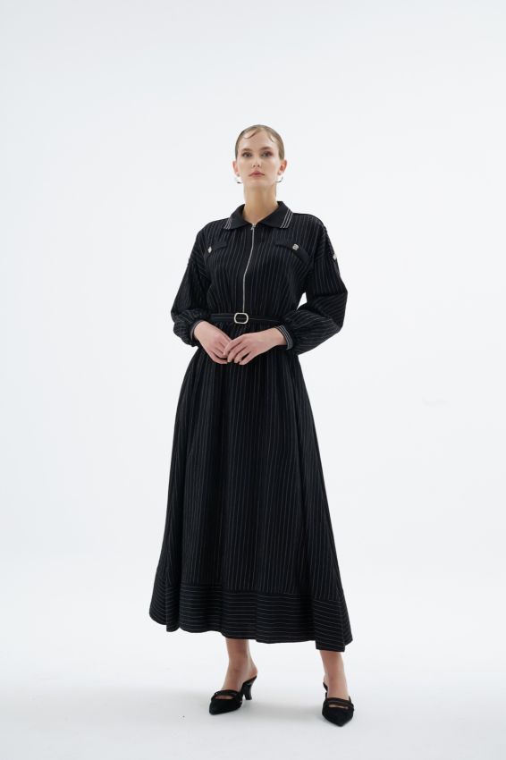 Senna - IVORY SİYAH ELBİSE (1)