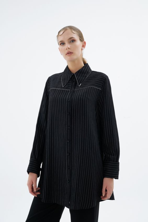  - IVORY SİYAH GÖMLEK