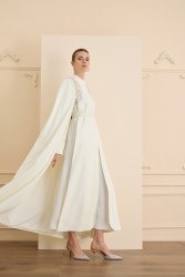 JE PARLE DRESS TAKIM EKRU - Thumbnail