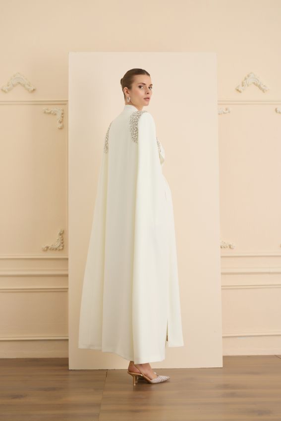 JE PARLE DRESS TAKIM EKRU