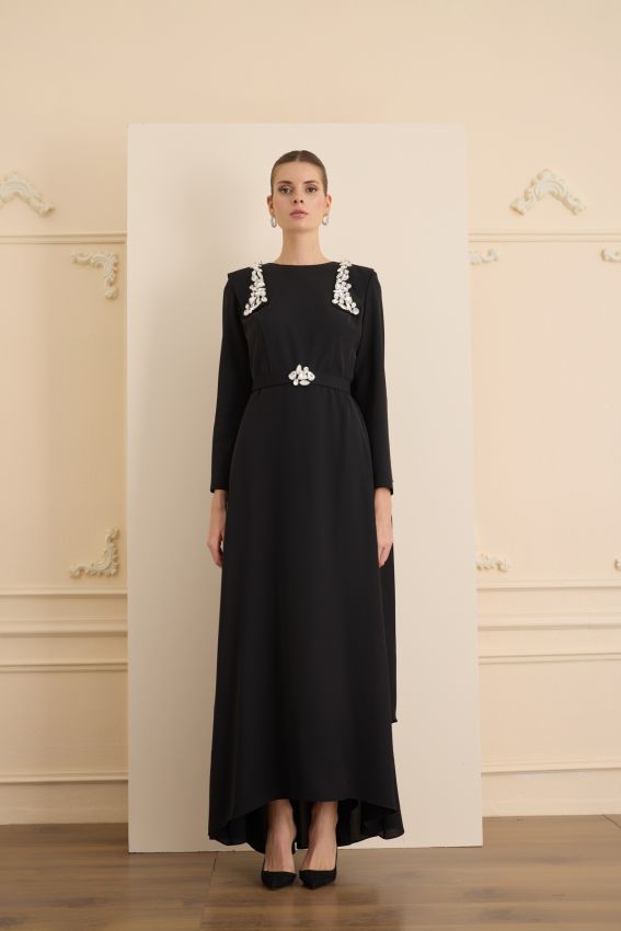 Senna - JEWEL ELBİSE SİYAH