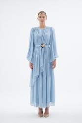 KELLY ELBİSE MAVİ - Thumbnail