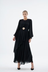 KELLY ELBİSE SİYAH - Thumbnail