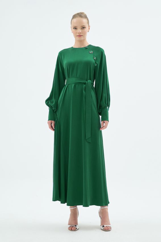 Senna - LARIN ELBİSE ZÜMRÜT