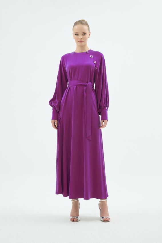 Senna - LARIN ELBİSE FUŞYA