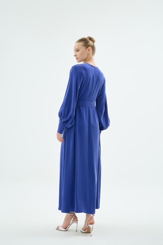 Senna - LARIN ELBİSE SAKS (1)