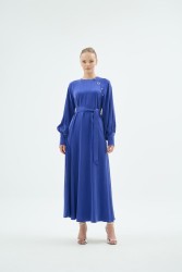 LARIN ELBİSE SAKS - Thumbnail