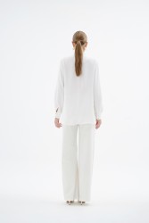 LENORA EKRU BLUZ - Thumbnail