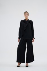 LENORA SİYAH BLUZ - Thumbnail