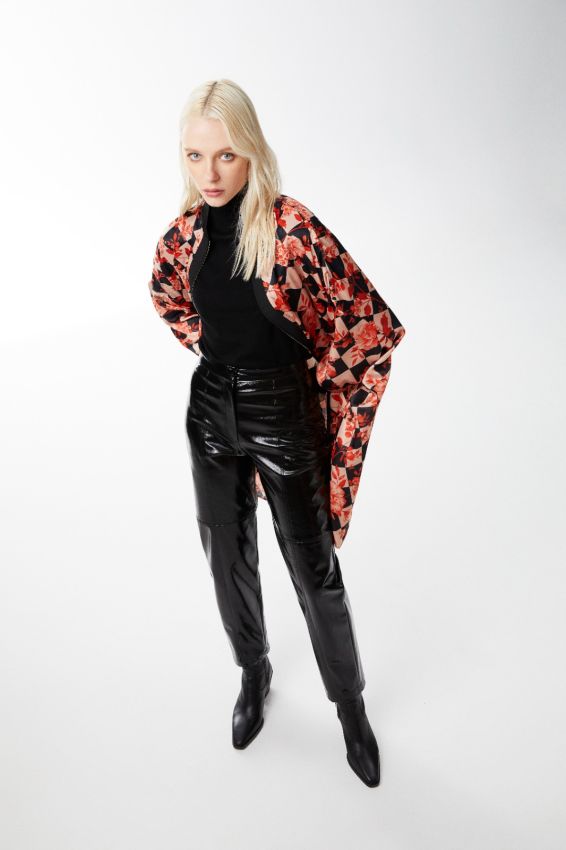 Senna - LESLIA DERİ SİYAH PANTOLON