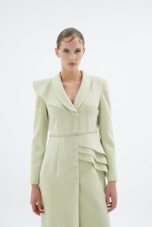 LIANA ELBİSE AÇIK YEŞİL - Thumbnail