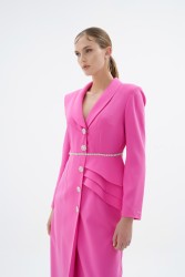 LIANA ELBİSE PEMBE - Thumbnail