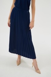 LILIANA LACİVERT ETEK - Thumbnail