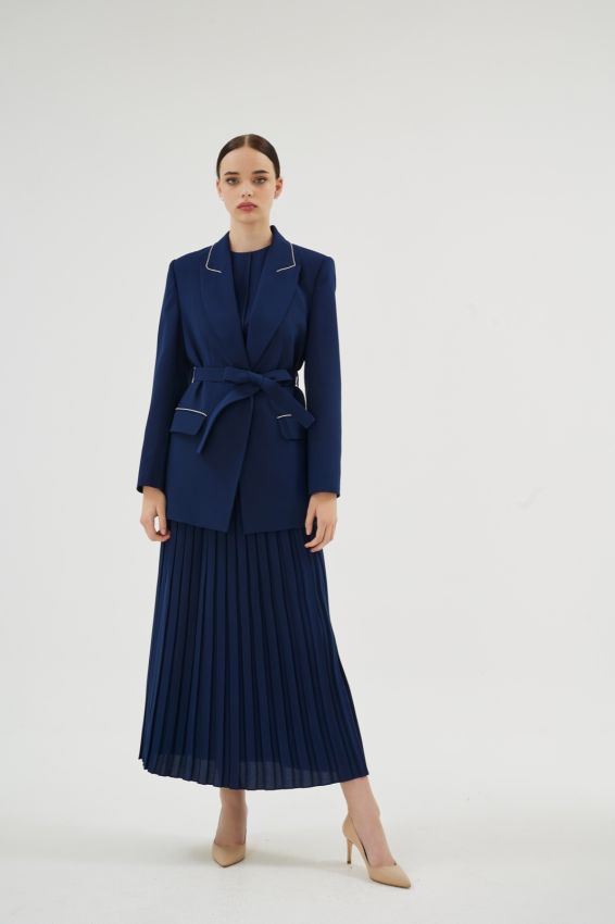 LILIANA LACİVERT ETEK