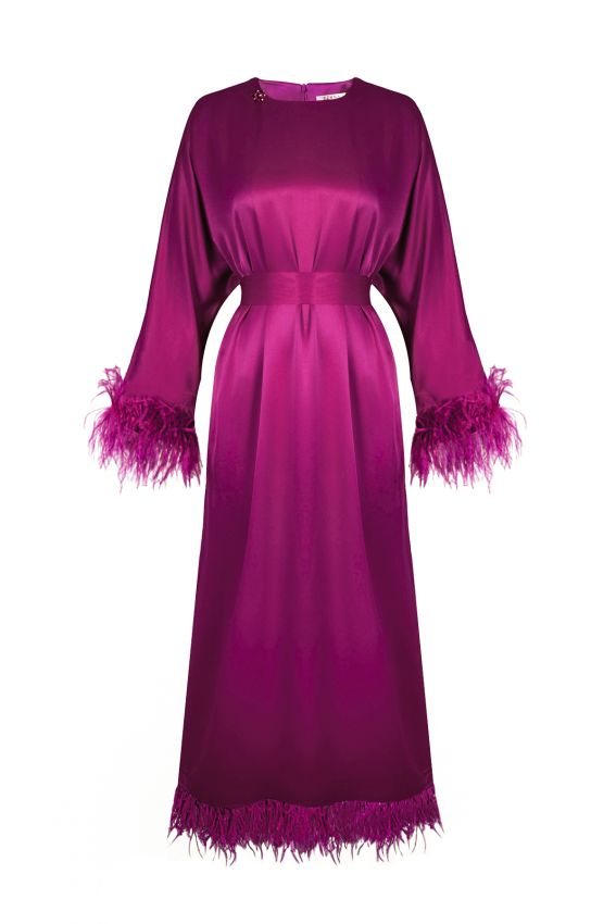 Senna - LİLİBETH VİŞNE ELBİSE