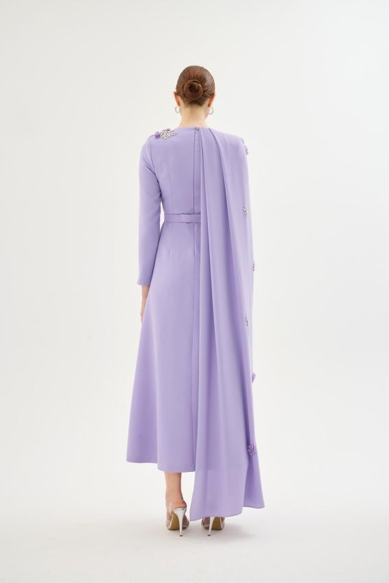 LILIOWY LİLA ELBİSE