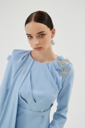 LILIOWY MAVİ ELBİSE - Thumbnail