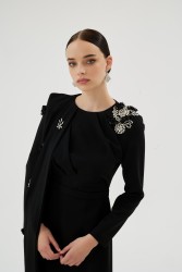 LILIOWY SİYAH ELBİSE - Thumbnail