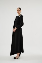 LILIOWY SİYAH ELBİSE - Thumbnail