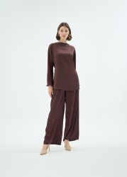 LISA BLUZ KAHVE - Thumbnail