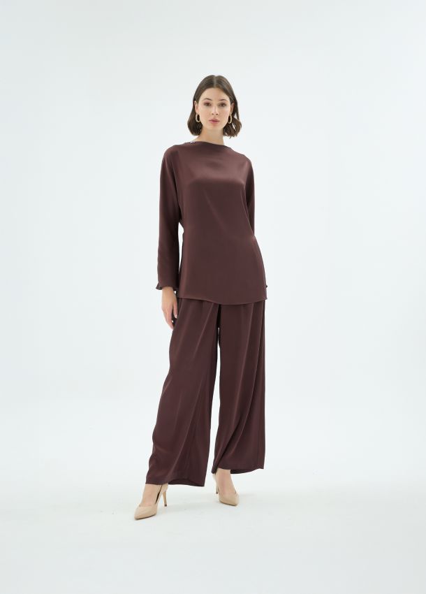 Senna - LISA BLUZ KAHVE (1)