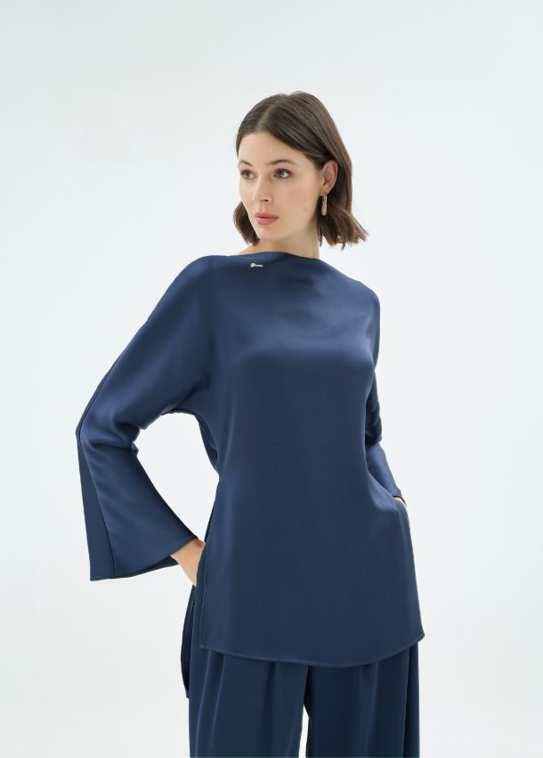 Senna - LISA BLUZ LACİVERT