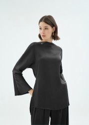 LISA BLUZ SİYAH - Thumbnail