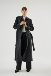 LIVIA SİYAH TRENÇ - Thumbnail